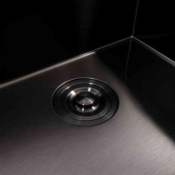 VALESO Кухонна мийка 50*45 PVD чорна VALESO Handmade (сифон круглий, 3,0/0,8) Коломыя