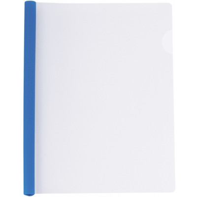 Папка-скоросшиватель Economix А4 с планкой-зажимом 10 мм (2-65 листов), синяя (E31205-02) Винница - изображение 1