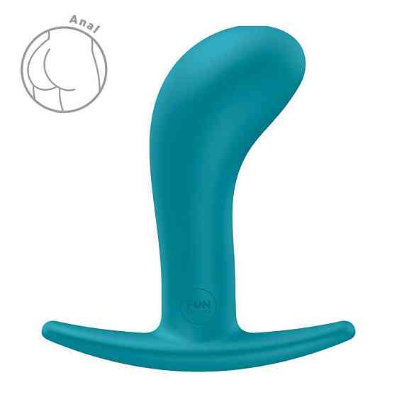 Анальна пробка Fun Factory BOOTIE L Aquamarine, діаметр 3,8 см, тонкий обмежувач Sex Aura Київ
