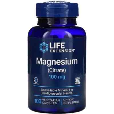 Мінерали Life Extension Цитрат Магнію, Magnesium (Citrate), 160 мг, 100 капсул (LEX-16821) Вінниця