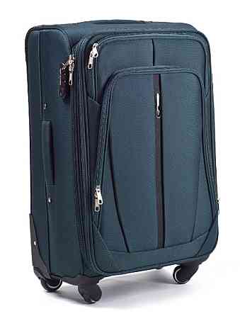 Валіза тканинна WINGS 1706 середня 65 см зелена 4 колеса Київ