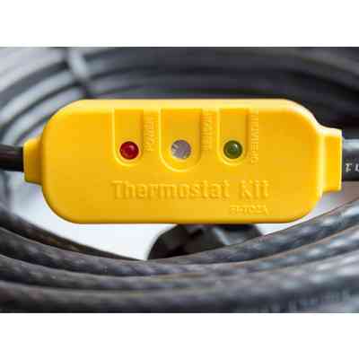 Набор PO-L16-8T с нагревательным саморегулирующимся кабелем для защиты труб с термостатом Киев