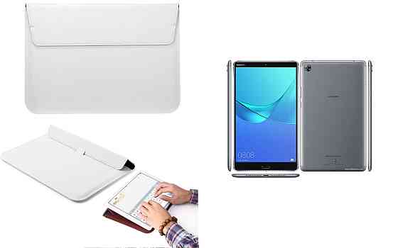 Чохол-конверт VitoCase для Huawei MediaPad M5 8, MediaPad M5 8 Lite, з функцією підставки для планшета Білий Київ
