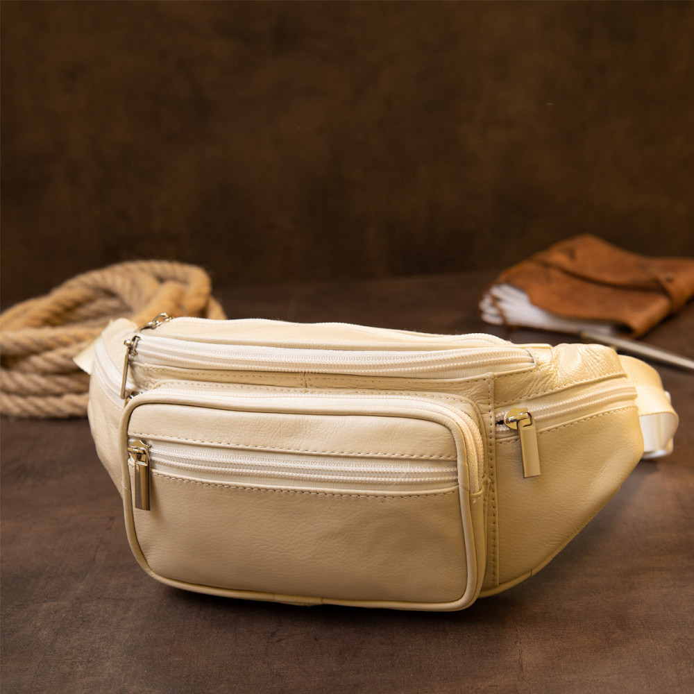 Бананка поясна унісекс Vintage 20440 Біла Київ - фото 3