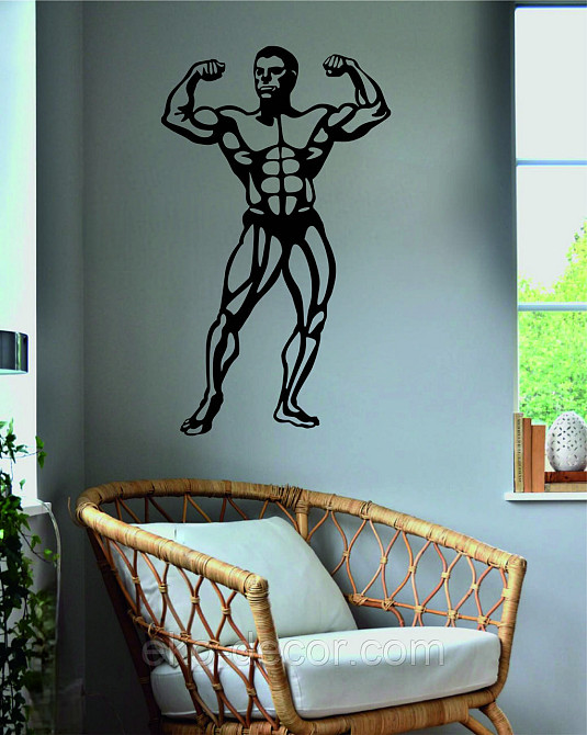 Декоративне настінне Панно «Бодібілдер», Декор на стіну Київ - фото 6