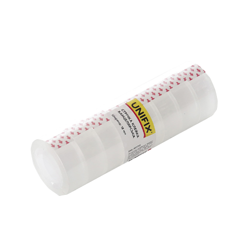 Скотч канцелярський 18мм*30м прозорий туба/8шт. APRO Житомир - фото 1