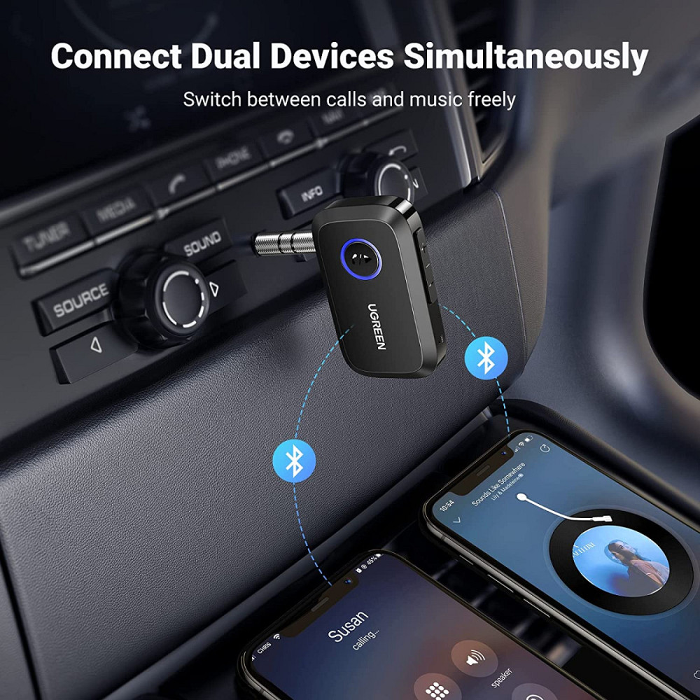 Bluetooth 5.3 приемник UGreen CM596 с AUX выходом, микрофоном для автомагнитол, дом.театров 90748 Николаев - изображение 4
