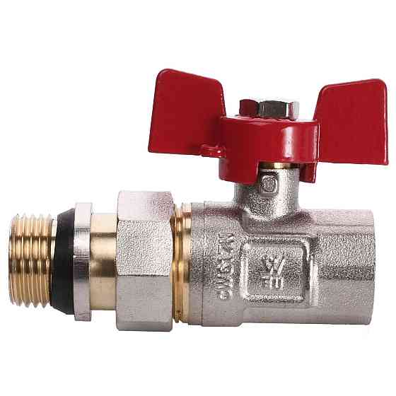 Кран кульовий прямий з американкою WATERVALVE Q003 NV-V123 1/2″ ЗB (000010226) Київ
