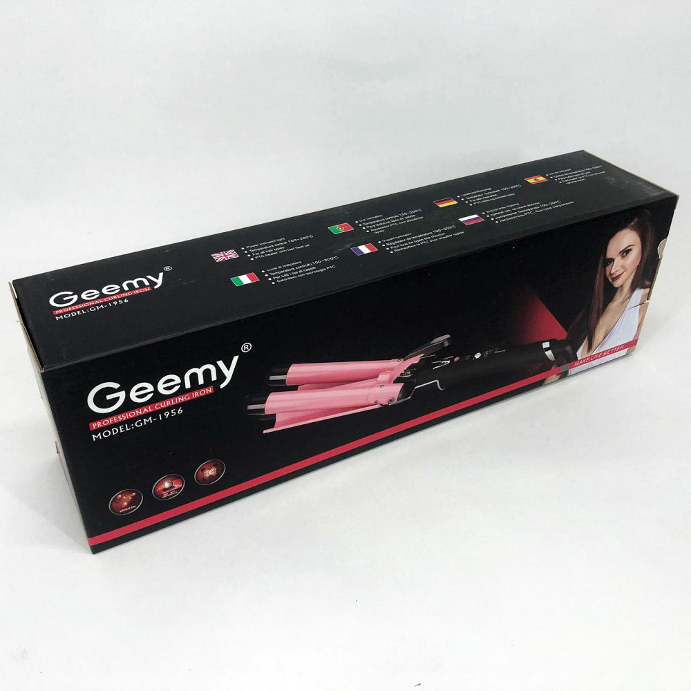 Багатофункціональні плойки для волосся GEMEI GM-1956-25 тройная Щипці для волосся об'ємної зачіски TD-18 Львів - фото 15