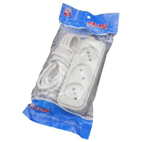 Удлинитель FL-BI 3 гнезда, 3 метра, керамика Днепр