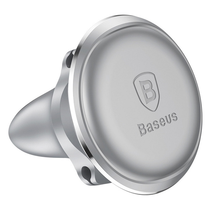 Магнітний автотримач для телефону Baseus Magnetic Air Vent Car Mount SUGX-A0S (Сріблястий) Миколаїв - фото 6