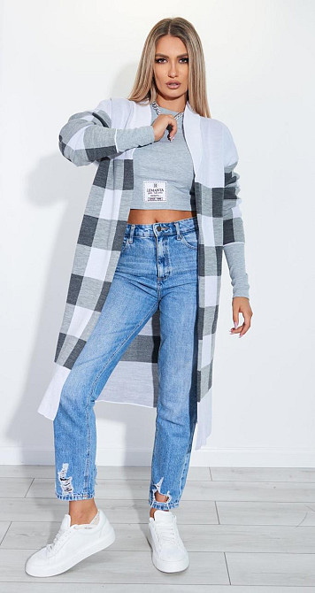 Кардиган в клетку (46-48) Киев - изображение 2