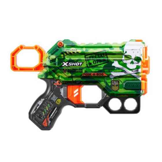 Швидкострільний бластер X-Shot Skins Menace Camo 8 патронів (36515A) Харків