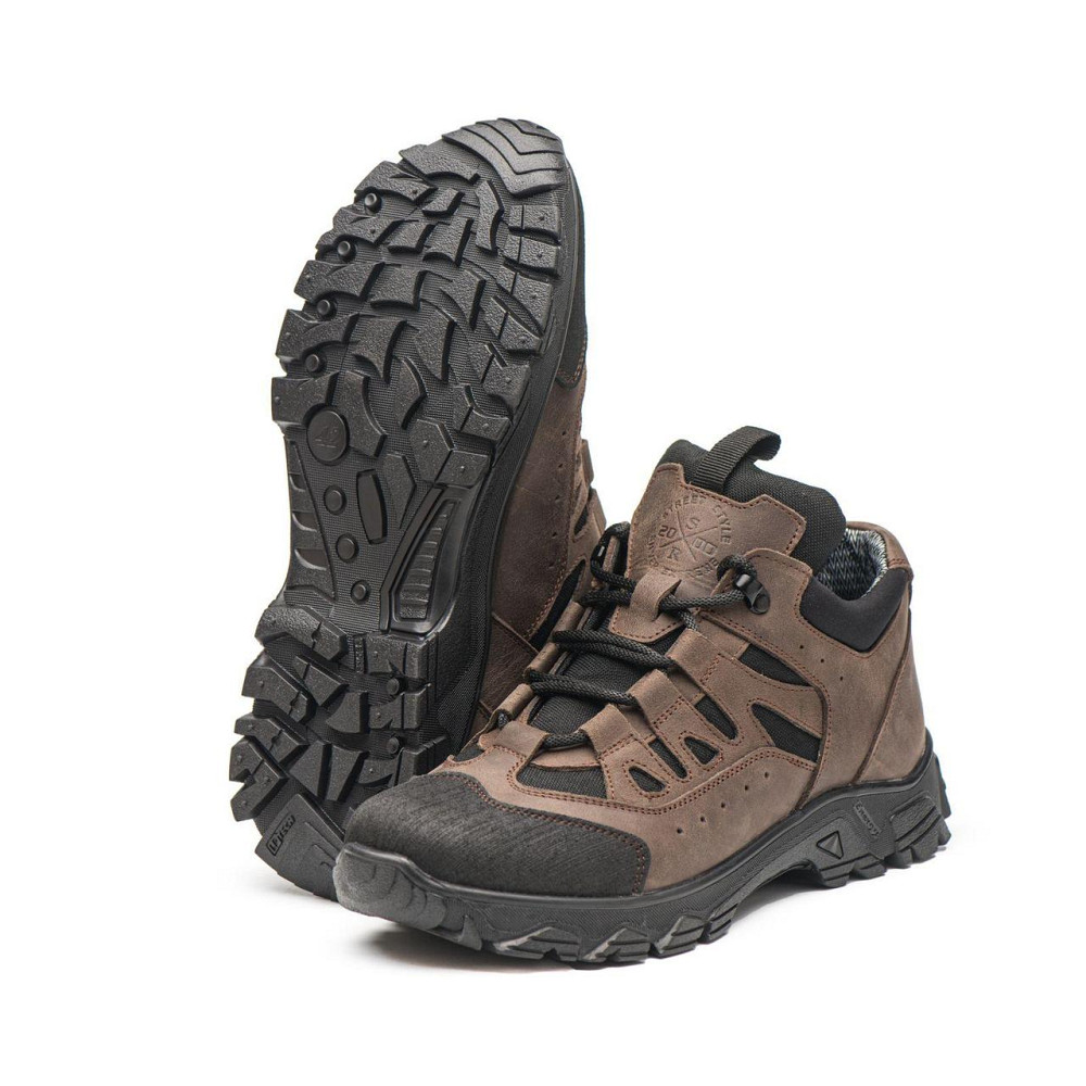 Зимові тактичні кросівки шкіра, на теплому гортексу , колір коричневий 42 (28) Харків - фото 8