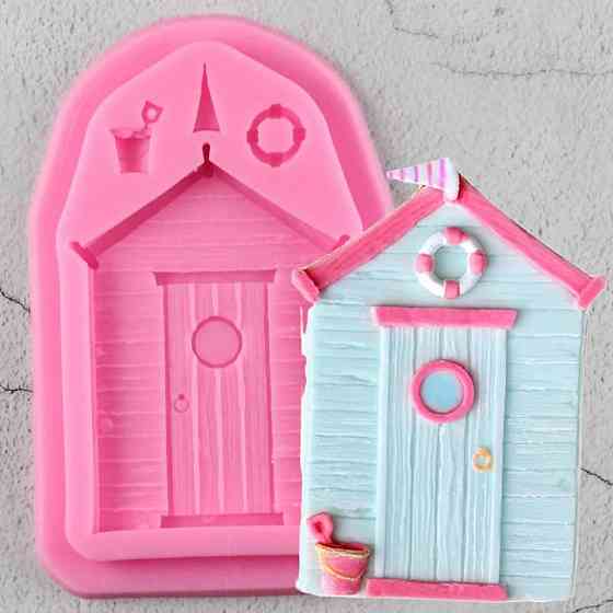 Молд силіконовий морський 115 на 72 мм рожевий Київ