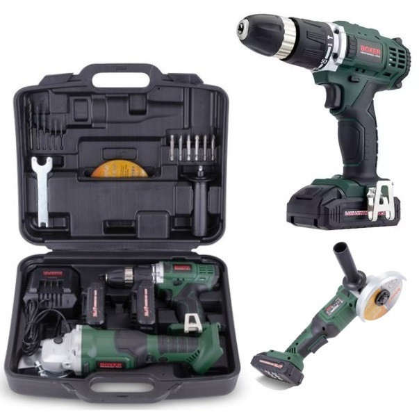 Набір шуруповерт болгарка 7000 об/хв, Boxer SR-016 набір акумуляторного інструменту SZ-13 Івано-Франківськ - фото 1