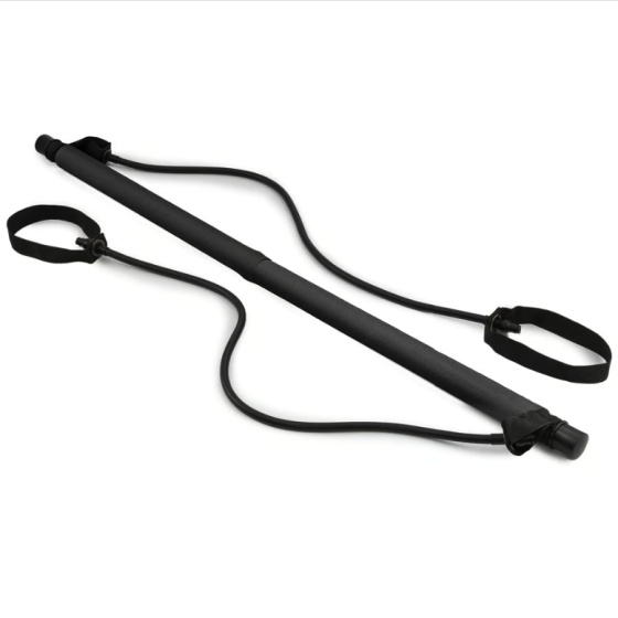 Тренувальна палиця з еспандерами Hop-Sport HS-T090GS чорна Киев