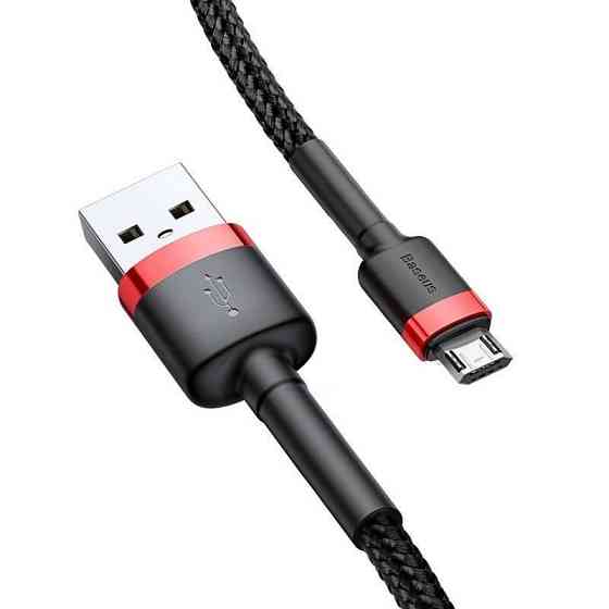 Кабель Baseus Cafule Cable USB - Micro 2.4A 1m, цвет красный+Black CAMKLF-B91 Одесса