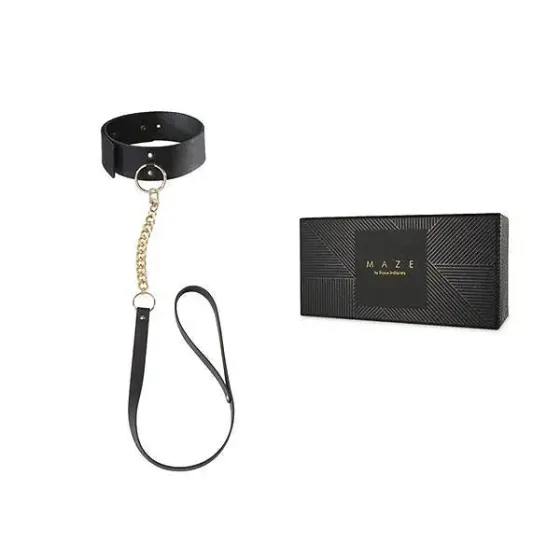 Чокер Bijoux Indiscrets MAZE - Wide Chocker Black Львов