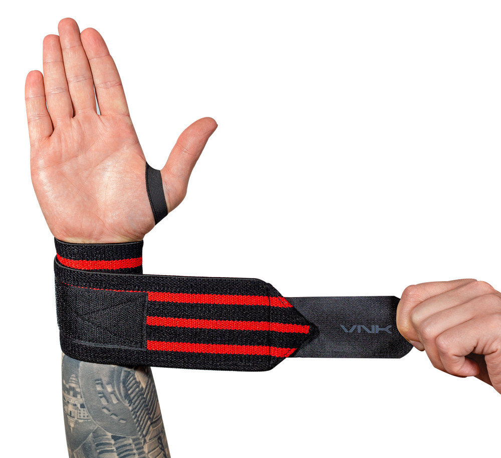 Кистьові бинти VNK для посиленої фіксації зап'ястків під час жиму штанги захисту зап'ястків під час тренувань Київ - фото 7