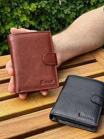 Чоловічий шкіряний гаманець люкс, чоловіче портмоне натуральна шкіра HORTON 301B Київ