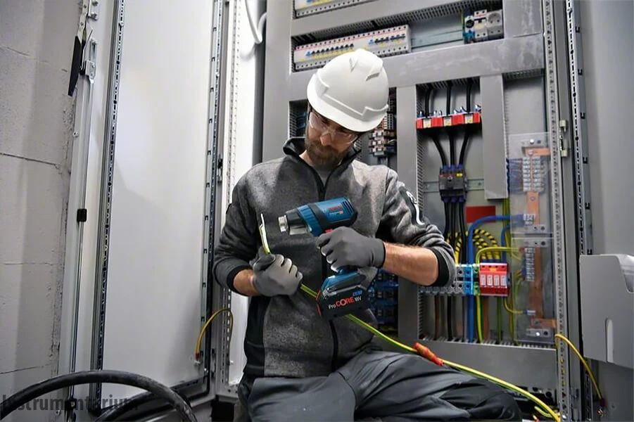 Профессиональный аккумуляторный технический фен Bosch Professional GHG 18V-50: без АКБ,2 насадки, 300°С/500°С Киев - изображение 10