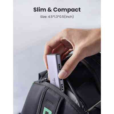 Концентратор Ugreen USB3.1 Type-C to HDMI 4K60Hz/USB 3.0х2/SD/TF/PD 100W 5-in-1 CM511 (60383) Винница