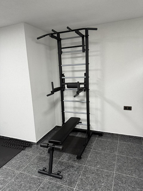 Шведская стенка для дома и спортзала тренажер для детей и взрослых спортивная металлическая турник брусья Каменское - изображение 3