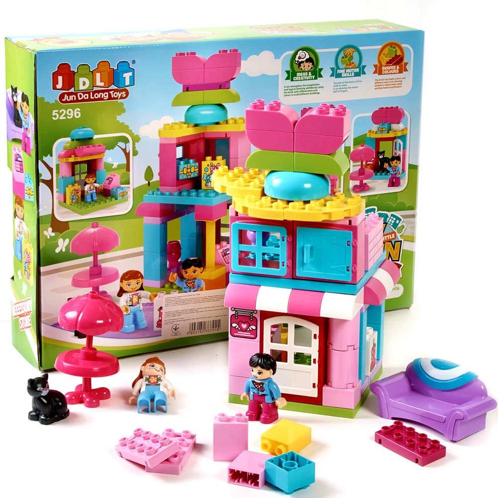 Конструктор будиночок на 65 деталей JDLT. Конструктор дитячий. Лего Кам'янець-Подільський - фото 1