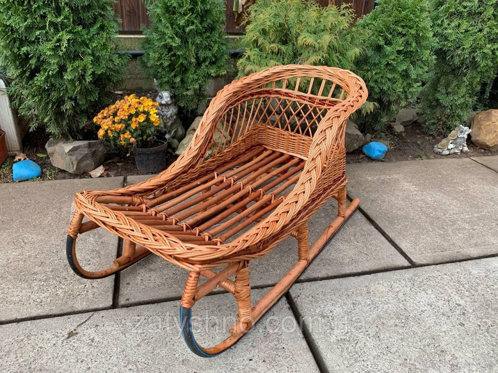 Санки плетеные на подарок |санки из лозы на новый год |санки плетеные Киев - изображение 4