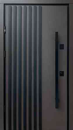 Двери уличные, Berez Street Plus, модель LOFT RAL 8019, ТЕРМОРАЗРЫВ 870 Киев