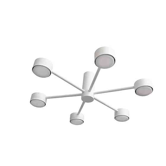 Люстра потолочная MSK Electric Copter на шесть круглых плафонов под лампы GX53 NL 8041-6 WH белый Одесса