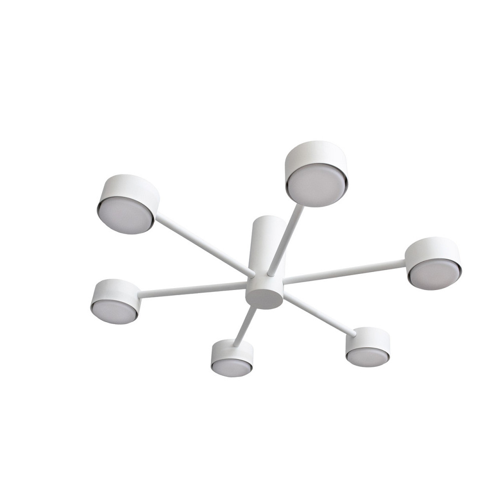 Люстра потолочная MSK Electric Copter на шесть круглых плафонов под лампы GX53 NL 8041-6 WH белый Одесса - изображение 3