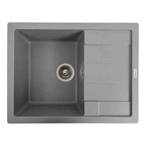 VALESO Гранітна мийка для кухні VALESO INTENSO 6550 матова Сірий металік Киев