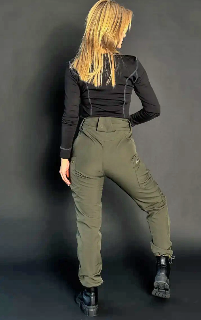 Жіночі тактичні штани Softshell на флісі Олива 50 Київ - фото 2