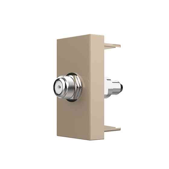 Супутникова розетка SAT LIVOLO, золота, модуль 0.5 поста, для ресивера / антени (VL-FCSL-1AP) Коломыя