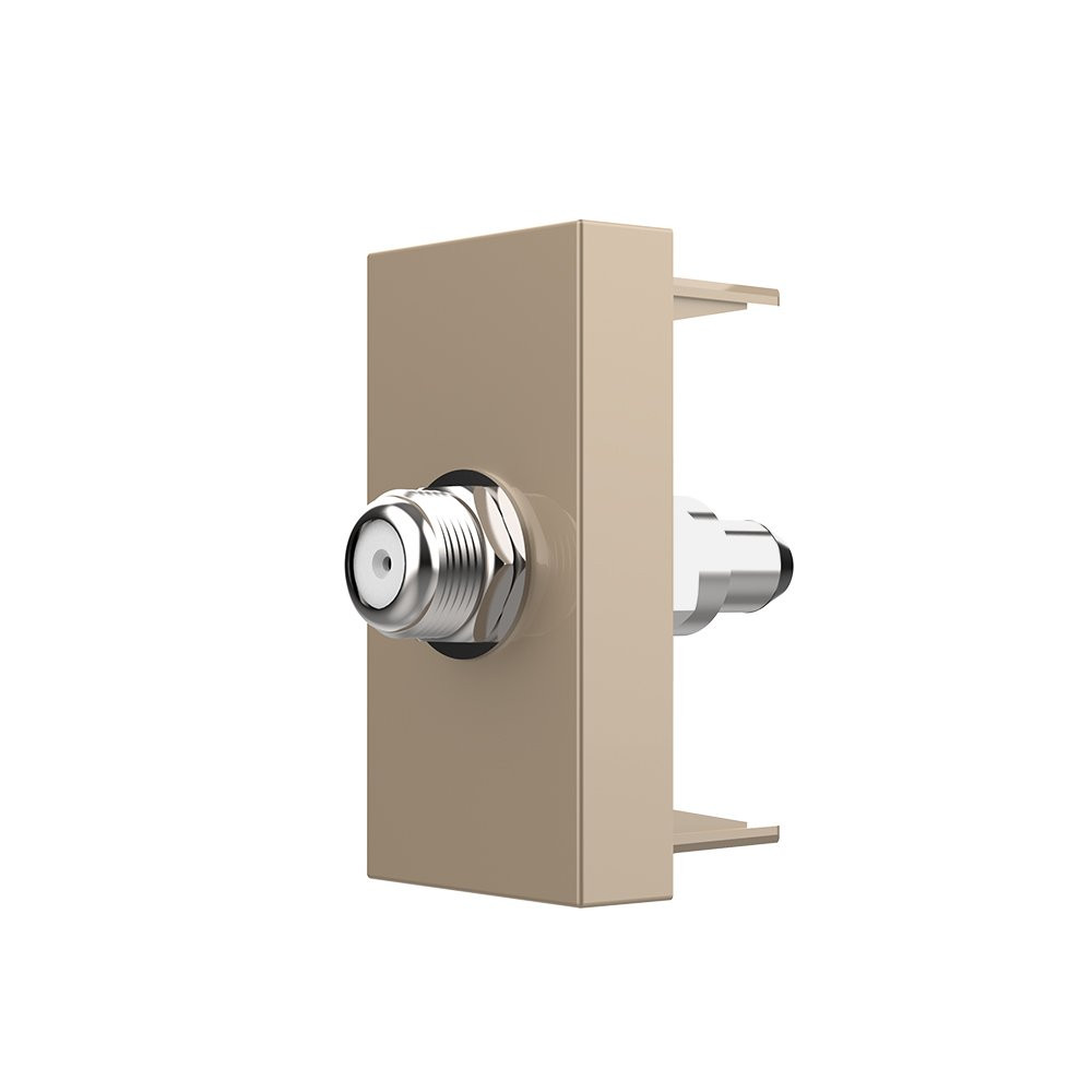 Супутникова розетка SAT LIVOLO, золота, модуль 0.5 поста, для ресивера / антени (VL-FCSL-1AP) Коломыя - изображение 4