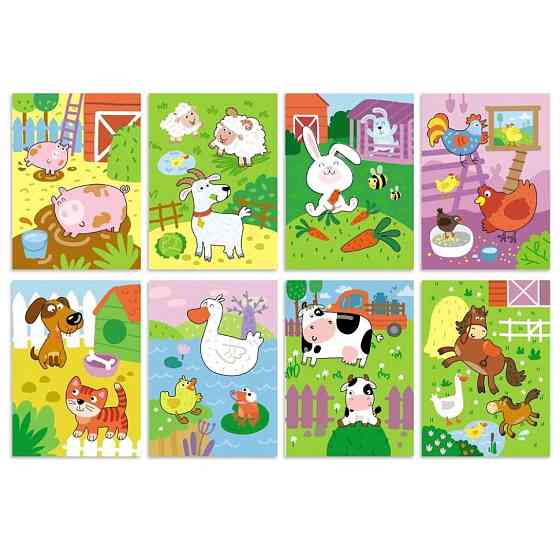 Набір водних розмальовок "Ферма" 300311 з маркером для води Вінниця