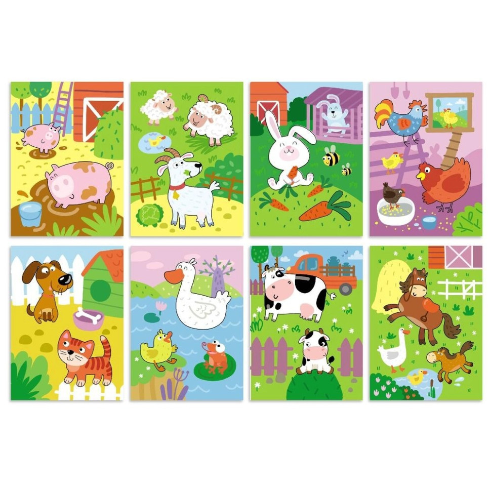 Набір водних розмальовок "Ферма" 300311 з маркером для води Вінниця - фото 3