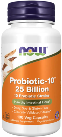 Пробіотики Now Foods Probiotic-10TM 25 Billion 100 розт капс Київ