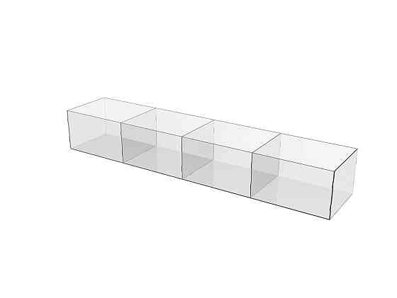 Диспенсер EKOSTAR для канфет, снеков, орехов, сухофруктов 4 ячейки Киев