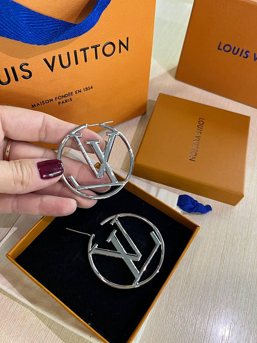 Брендові сережки  Луі Вітон/ Louis Vuitton Одеса - фото 3