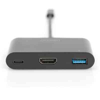 Переходник USB-C to HDMA 2xUSB Digitus (DA-70855) Винница