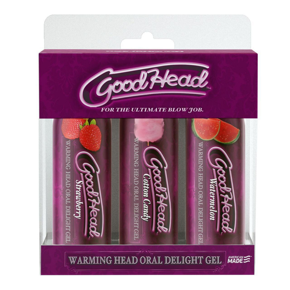 Разогревающие гели для орального секса Doc Johnson GoodHead – Warming Head (3 вкуса) Sex Aura Киев - изображение 2