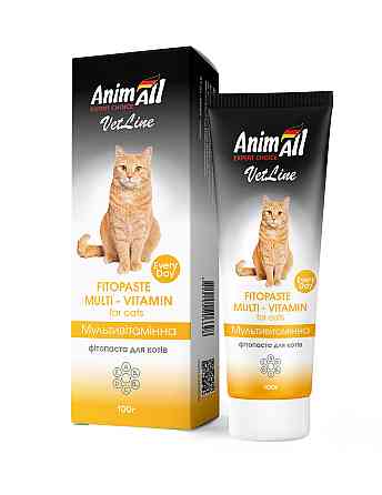 Фітопаста AnimAll VetLine Multivitamin для котів, 100 г Київ