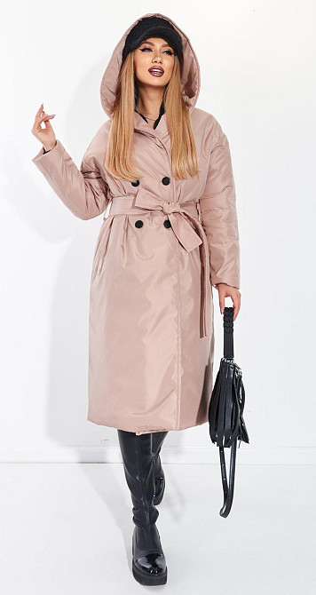 Модне пальто з плащової тканини (42) Київ - фото 3