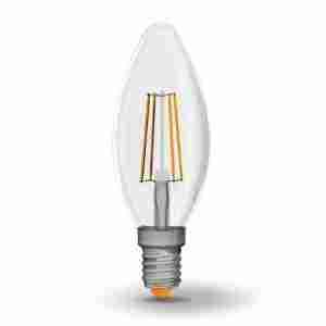 Лампа C37 4W E27 4100К 220V Filament LED Videx Житомир