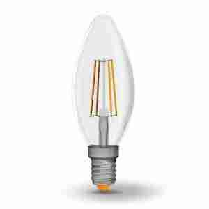 Лампа C37 4W E27 4100К 220V Filament LED Videx Житомир - изображение 1