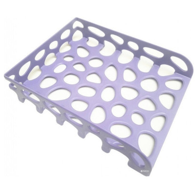 Лоток для паперів Optima горизонтальний пластик, бузковий (O36343) Вінниця - фото 1