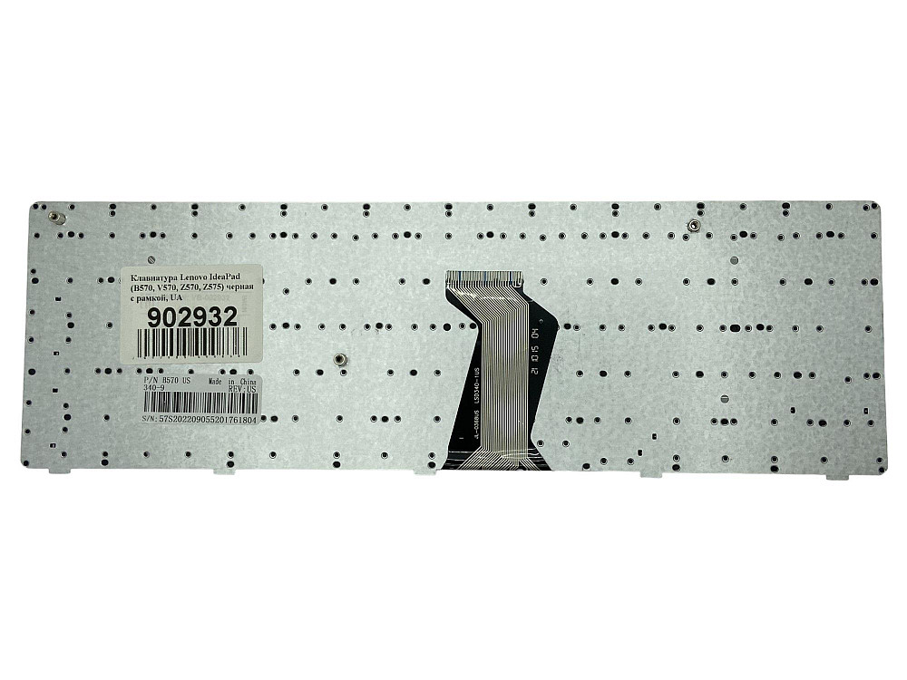 Клавиатура для ноутбука Lenovo IdeaPad (B570, V570, Z570, Z575) черная с рамкой, UA Вінниця - фото 2